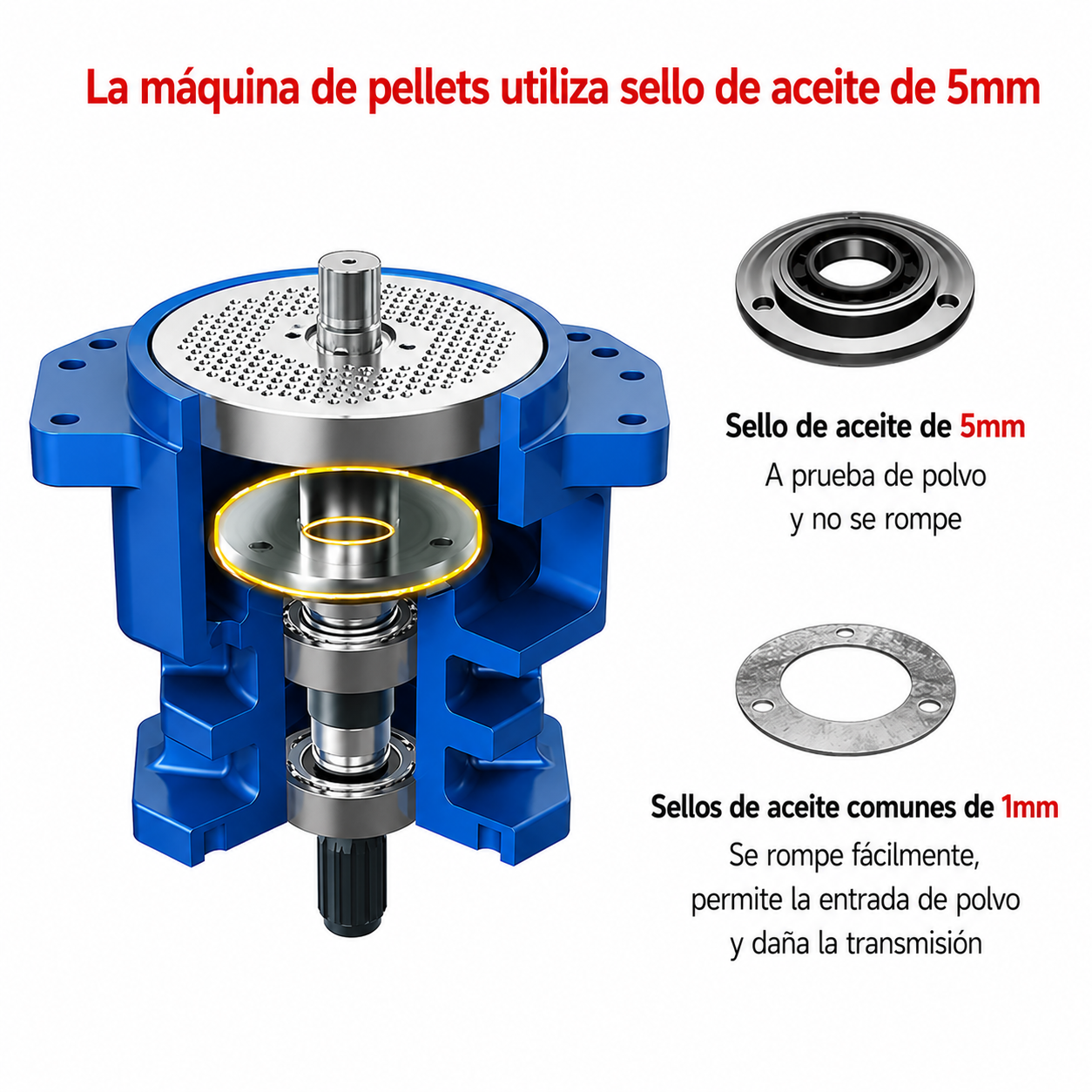 Máquina De Pellets 125 Para Alimento y Aserrín 220V