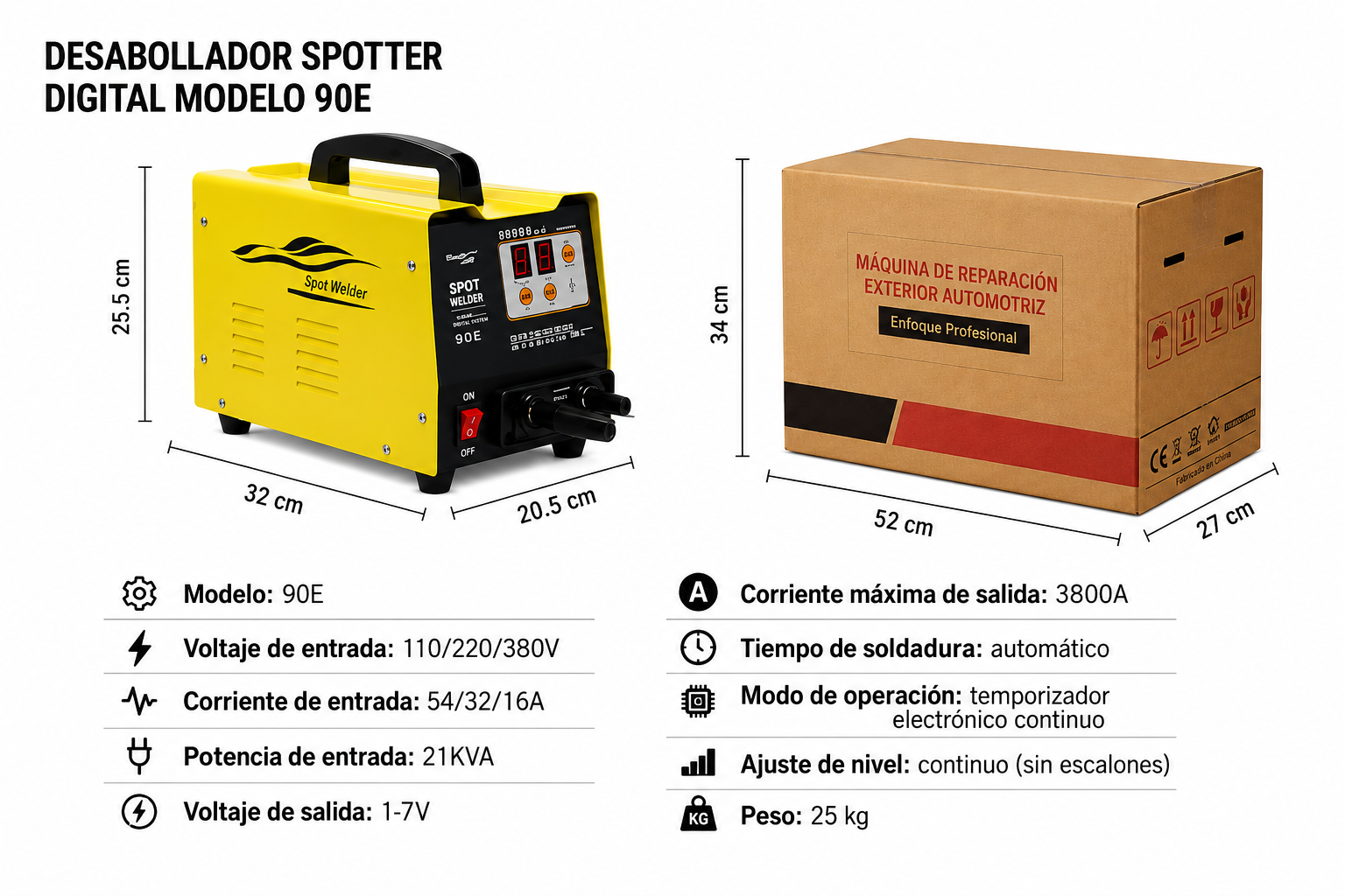 Desabollador Spotter Digital 90E